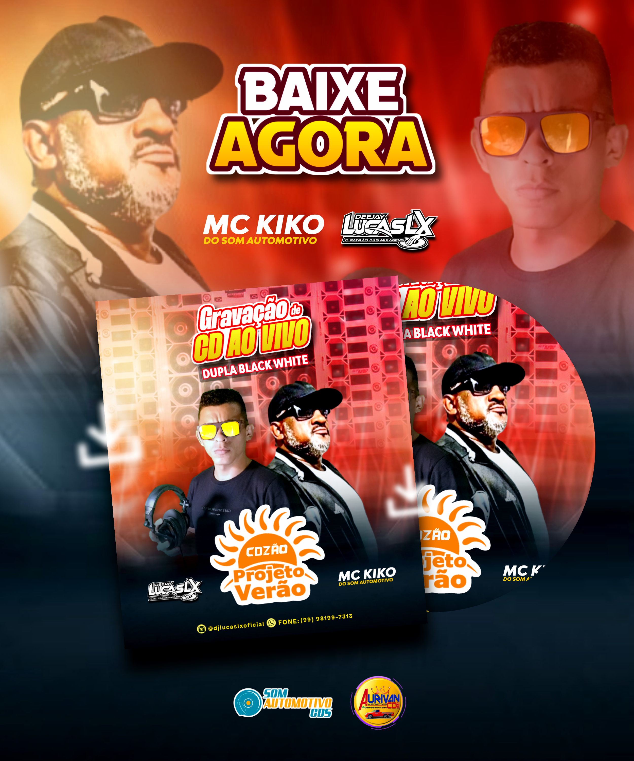 Capa: CD PROJETO VERÃO 2025 AO VIVO