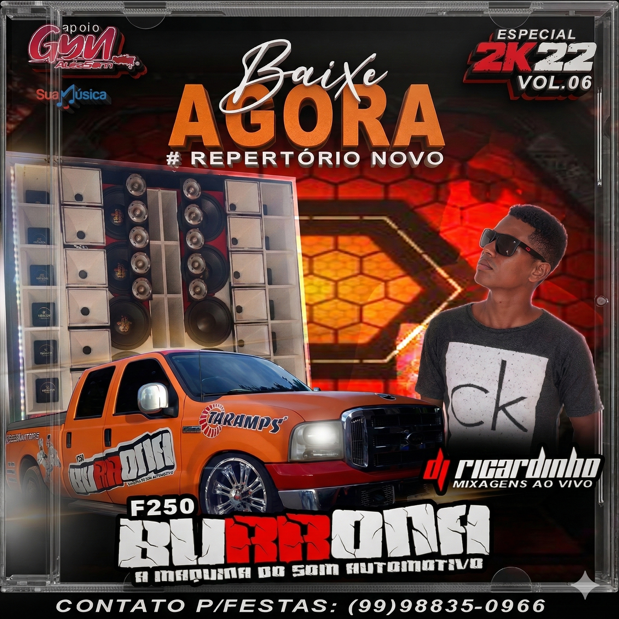 Capa: CD F250 BURRONA ESPECIAL 2022 - DJ RICARDINHO