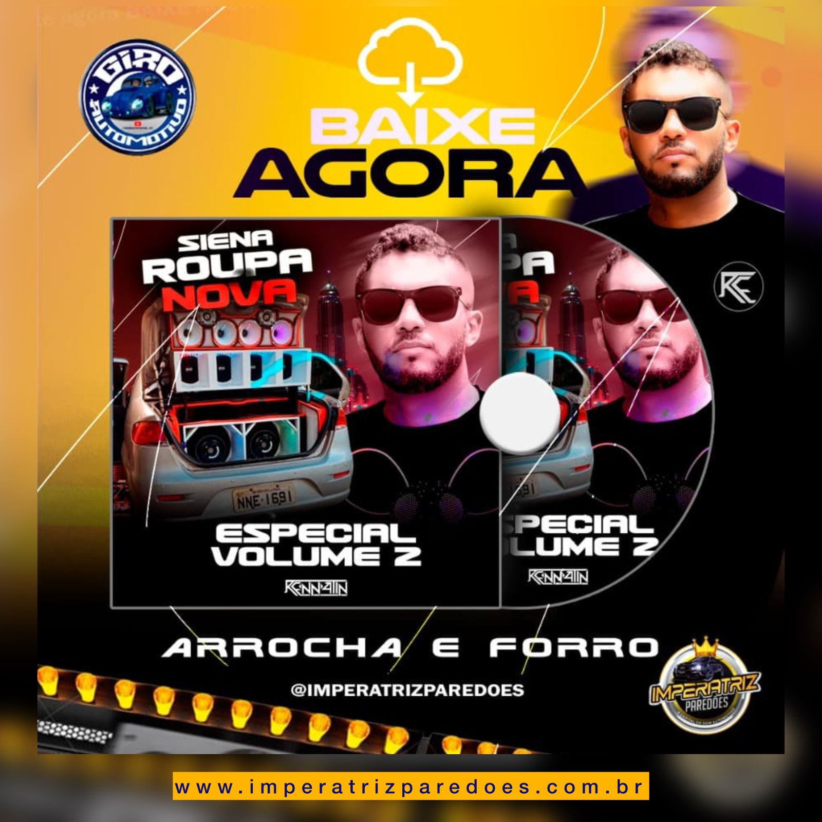 Capa: CD SIENA ROUPA NOVA ESPECIAL ARROCHA E FORRO 2025