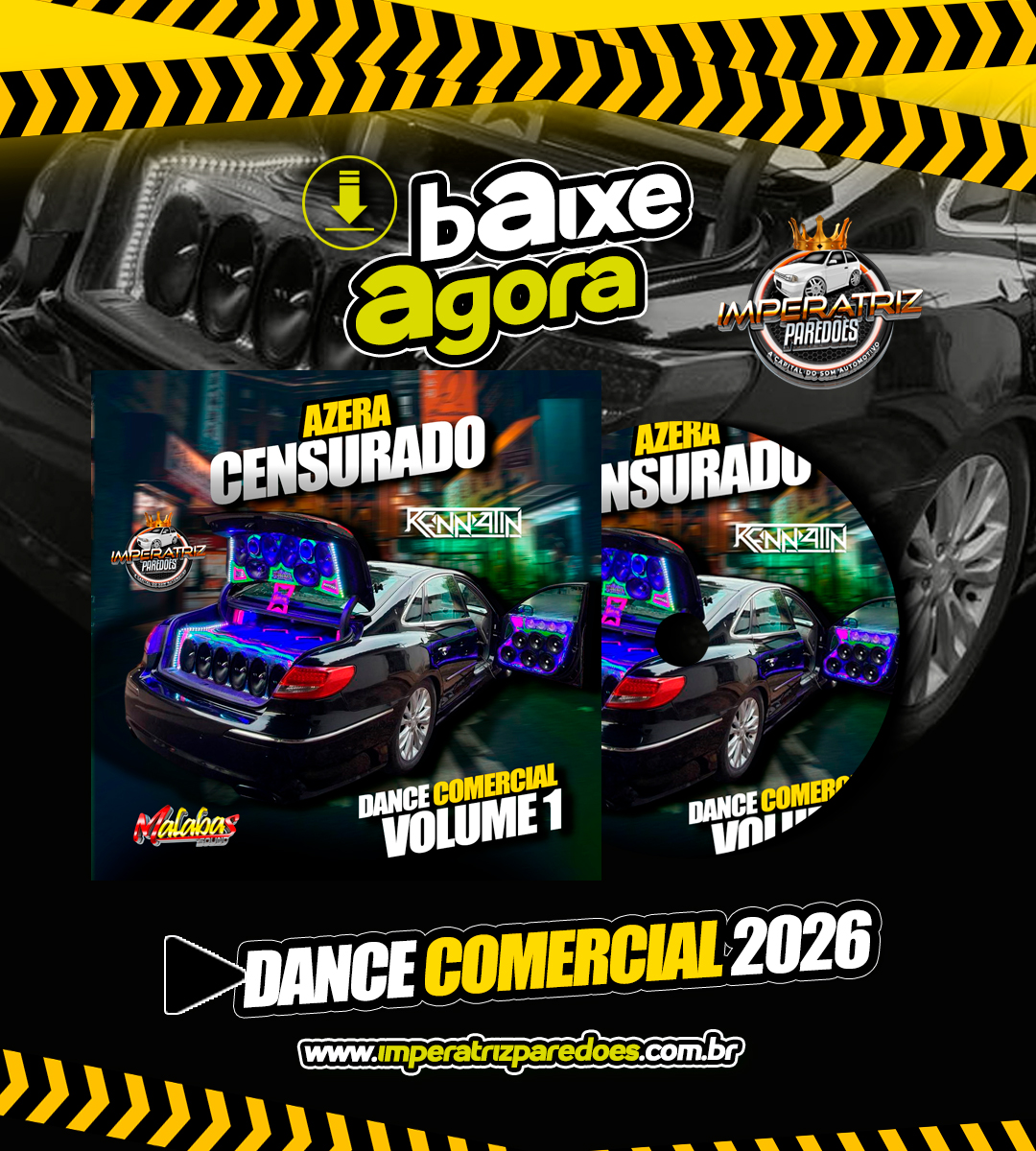 Capa: CD AZERA CENSURADO 2026 - DANCE COMERCIAL VOLUME 1 - RENNATIN