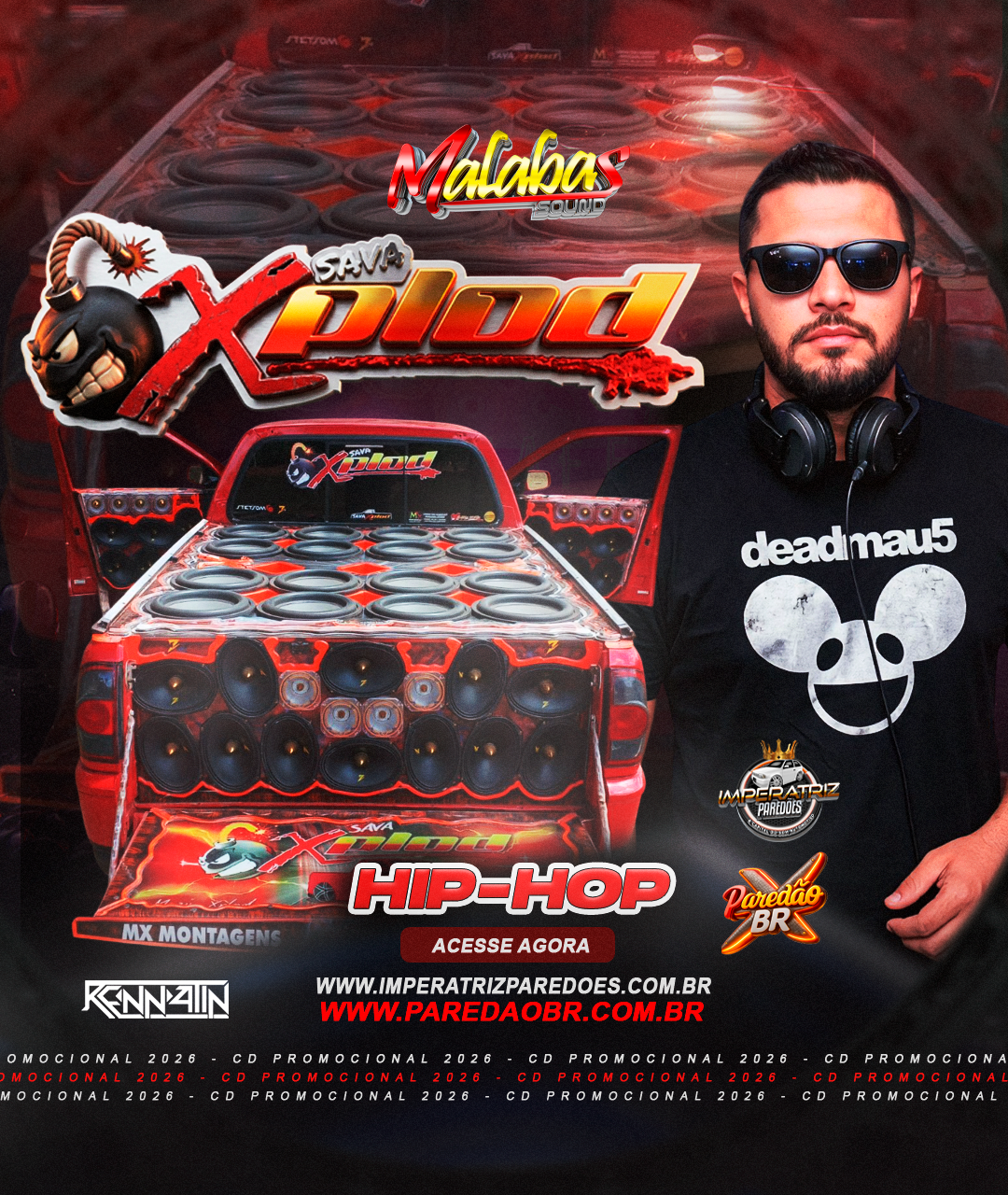 Capa: CD SAVA X-PLOD ESPECIAL HIP-HOP VOLUME 1 - RENNATIN