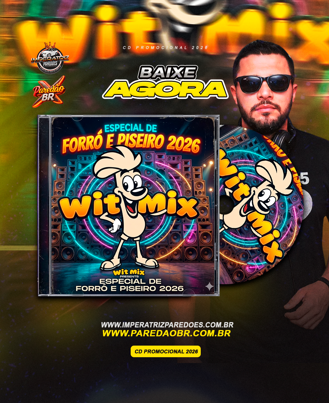 Capa: CD WIT MIX ESPECIAL FORRÓ E PISEIRO 2026