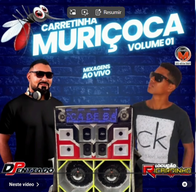 Capa: CD CARRETINHA MURIÇOCA VOLUME 1 - AO VIVO