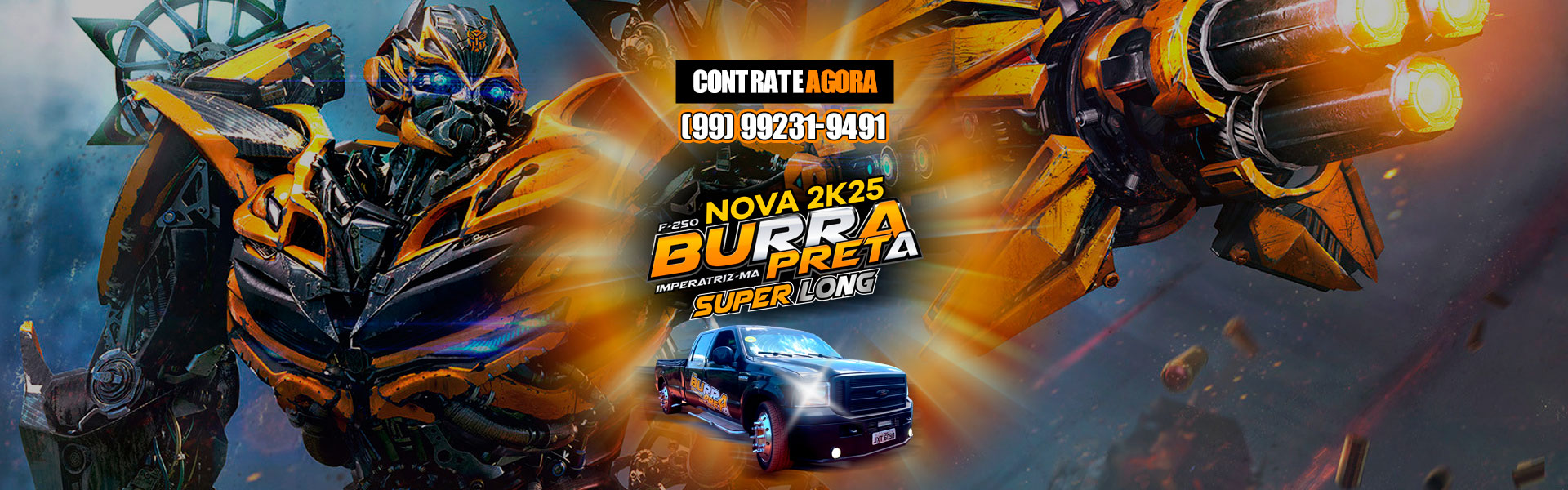 F250 BURRA PRETA LONG